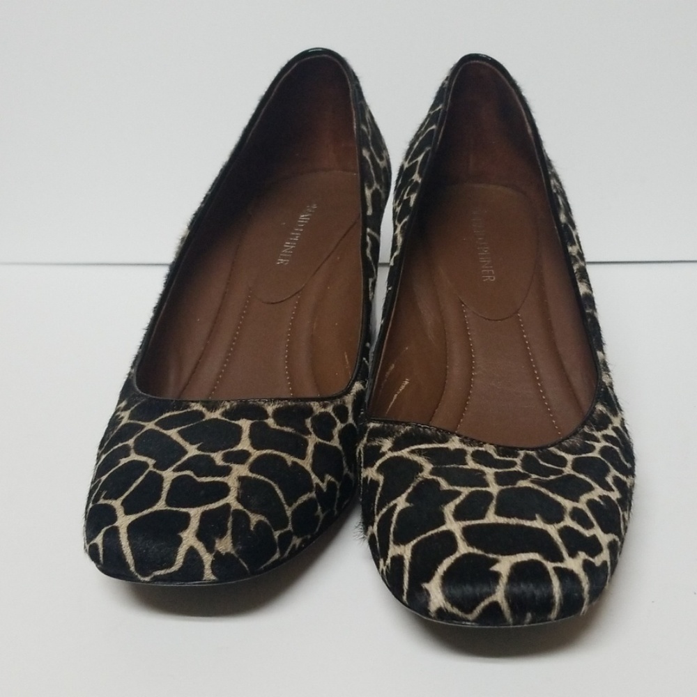 Donald Pliner calf hair giraffe print pumps